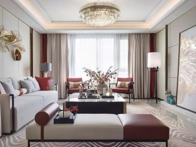 碧桂园城市花园150㎡四居室新中式风格装修案例