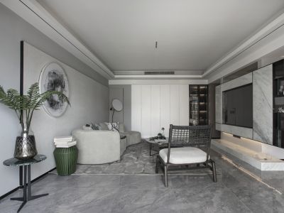 融创长风壹号135㎡三居室现代风格装修案例