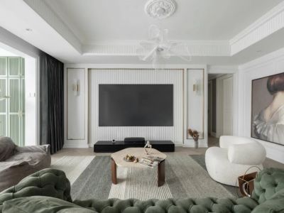 海垦桃花源法式风格140平装修案例