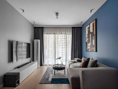 凤凰华庭现代简约风格78平装修案例