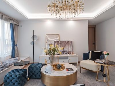 碧桂园海棠盛世现代轻奢风格132平装修案例