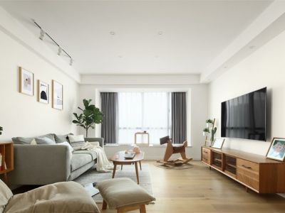 金科廊桥水乡111平米现代简约三居室装修案例