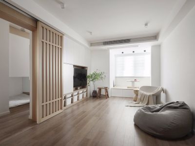 风景苑100平米日式简约三居室装修案例