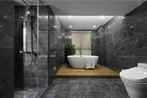 [上海尚层装饰]色彩运用得当，卫生间也可以更精致