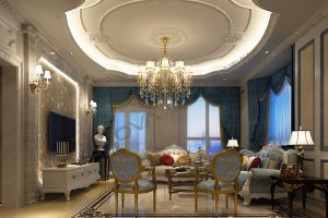 [北京汇巢别墅装饰]鲁能七号院324平米法式风格案例