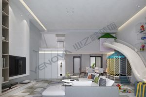 [北京汇巢别墅装饰]檀营国际生态城248平米叠拼别墅现代风格案例