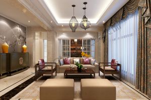 [北京汇巢别墅装饰]碧水庄园650平米独栋别墅中西结合