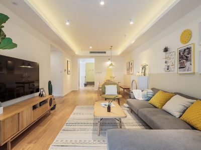 海洋半岛85平北欧风格二居室装修案例