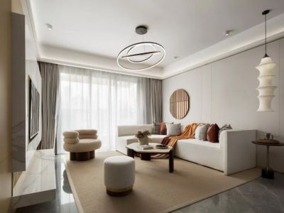 国骅悦青山现代风格138平米装修案例