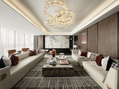 海语天下现代风格220平米装修案例