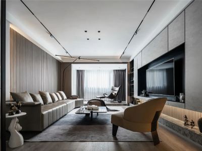 海曙金茂府现代风格135平米装修案例
