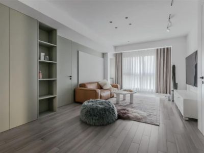 新城·玺樾台极简风三居室118平米装修效果图案例