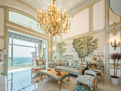 雅居乐滨江国际295平平层法式风格装修案例