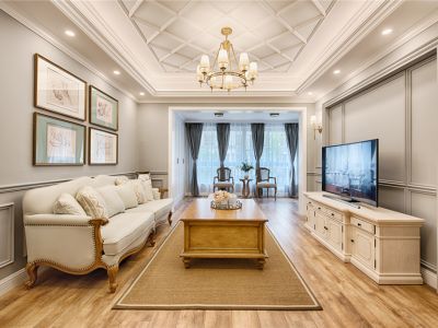 大信君汇湾134平欧式风格三居室装修案例