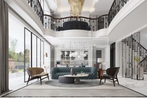 [无锡紫苹果装饰]【金科蠡湖】无锡金科蠡湖900平别墅装修案例，简约中带点轻奢！