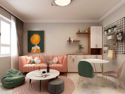 新南居87平米北欧风装修案例