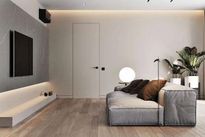 [可米装饰]南京婚房装修案例，大开放式格局，简单干净！