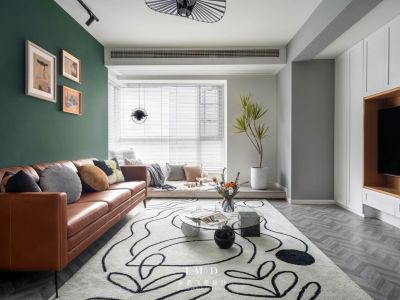 西站阳关园现代简约风格80平米装修案例