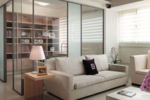 [长沙精点装饰]客厅玻璃隔断怎么样 有什么优点