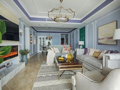 天池山中脊美式简约风格130平装修案例