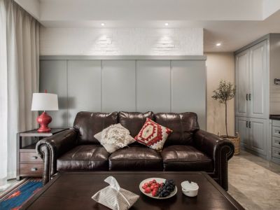 南竹苑106平米田园风格装修案例