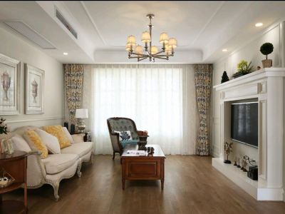 丽都水岸102平米美式风格装修案例