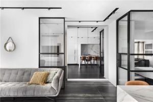 [青岛无限空间装饰]90㎡简约风格设计，开放式很宽敞！