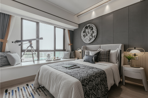 [青岛高度国际装饰]别墅装修设计|新中式+灰色，超美的东方设计！