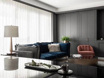 鹭岛国际125平三居室现代简约风格装修案例