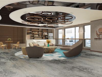 1000㎡现代投资控股公司办公室装修案例