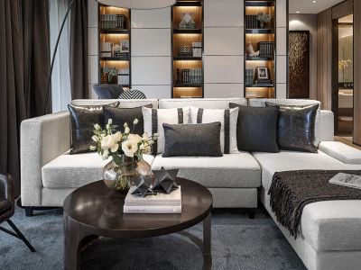 半岛名邸现代风格123平米装修案例