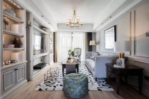 [大连源兴装饰]120平简约美式装修设计，全屋灰色基调清新雅致！