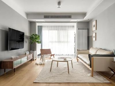 荷花园71平米北欧风格装修案例