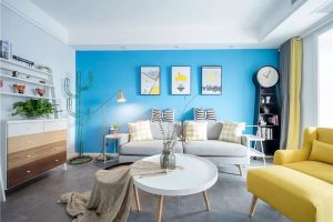 [厦门优品装饰]110平米北欧风格设计，蓝白搭配很清新！