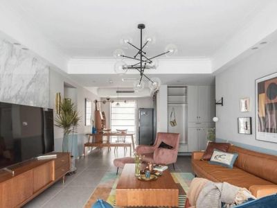 美的时代城148平方米现代四居装修案例