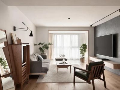 中海万锦公馆125平简约风格三居室装修案例