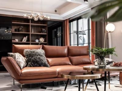 龙江国际109平米轻奢风格装修案例