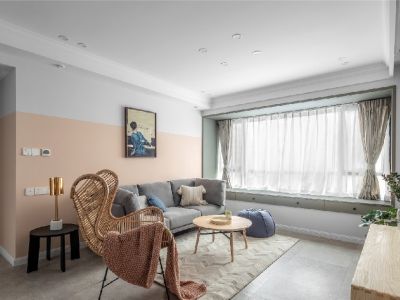 锦绣阳光94平米北欧风格装饰图