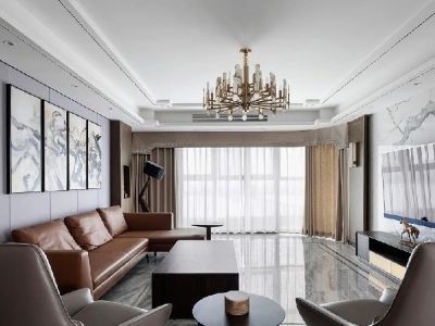 汉昌国际112平米轻奢风格装修案例