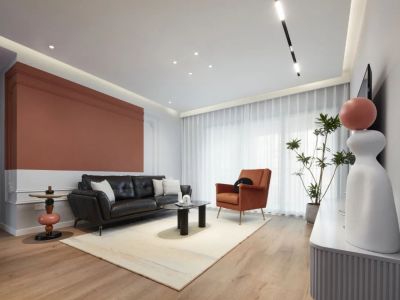 漕河景苑112平米现代复式风格三居室装修案例