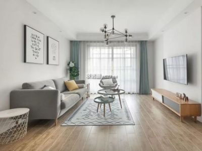 锦东庭园107平三居室现代简约风格装修案例