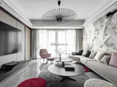 置信逸景苑113平三居室北欧极简风格装修案例