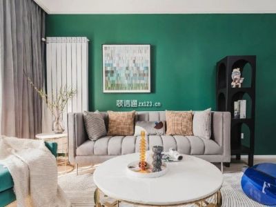 中粮鸿云116平三居室北欧极简风格装修案例