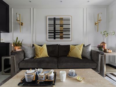 阳光·一品江城美式风格二居室116平米装修效果图案例