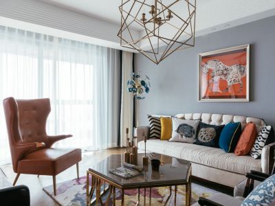 御珑府美式轻奢风格130平装修案例