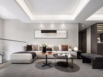 汉军冠江台现代简约风格198平装修案例