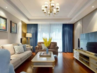 云星钱隆首府美式简约风格76平装修案例