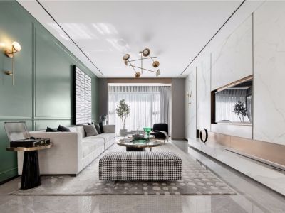 正恒国际华府现代简约风格120平装修案例