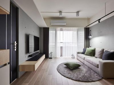 天池山中脊现代工业风格82平装修案例