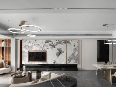 辉映时代花园现代风格111平米装修案例